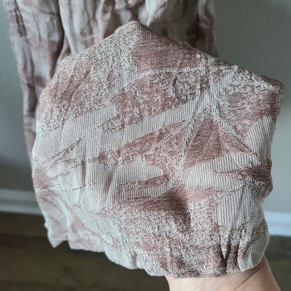 Zara Floral Midi Dress Sz Large Long Mock Neck Party Career Belt‎ - Picture 5 of 11